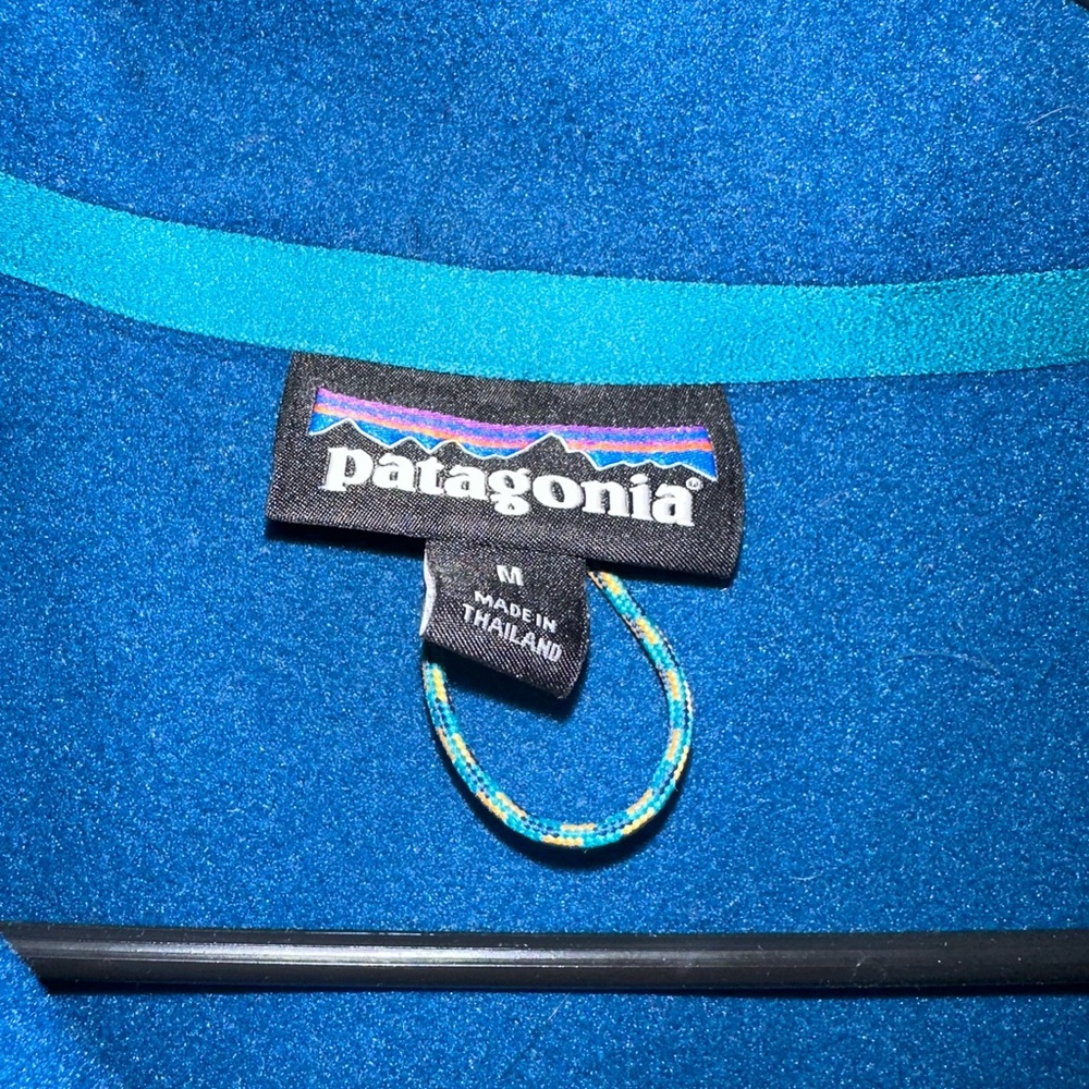 Patagonia Dark Blue Fleece with Zip Pocket- Pull over